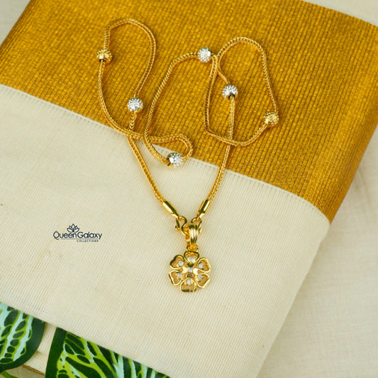 White Goldplated Chain With Pendant