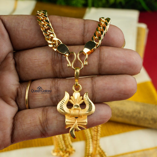 Goldplated Thrissulam Pendant