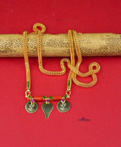 Goldplated Chain With Thali