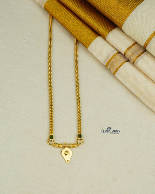 Goldplated Chain With Thali