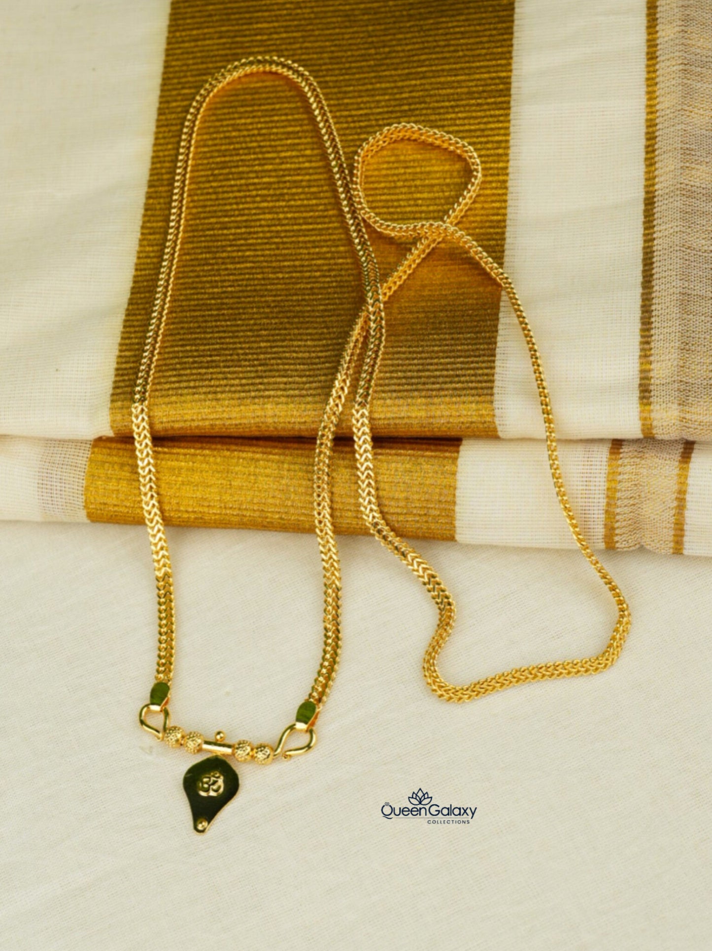 Goldplated Chain With Thali