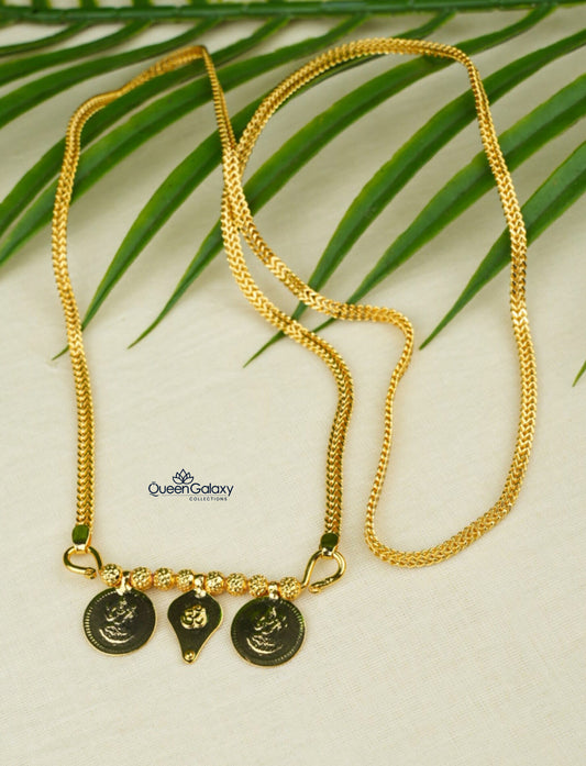 Goldplated Chain With Thali
