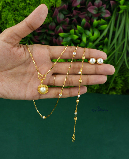 Goldplated Pearl Combo Set