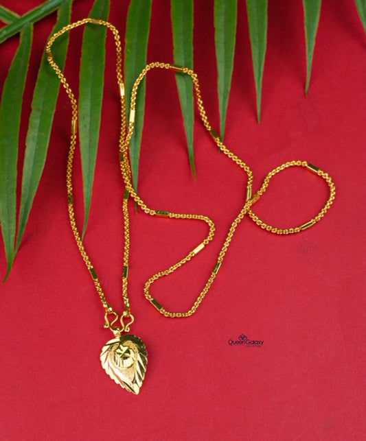 Goldplated Chain With Thali