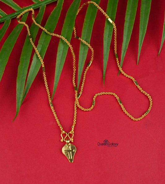 Goldplated Chain With Thali