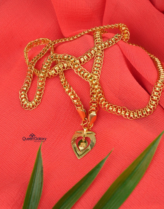 Goldplated Chain With Thali