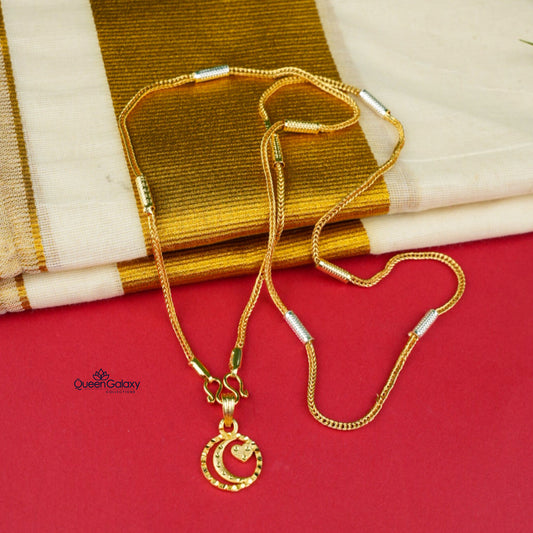 White Goldplated Chain  With  Pendant