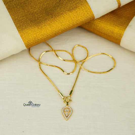 Goldplated Chain With Thali