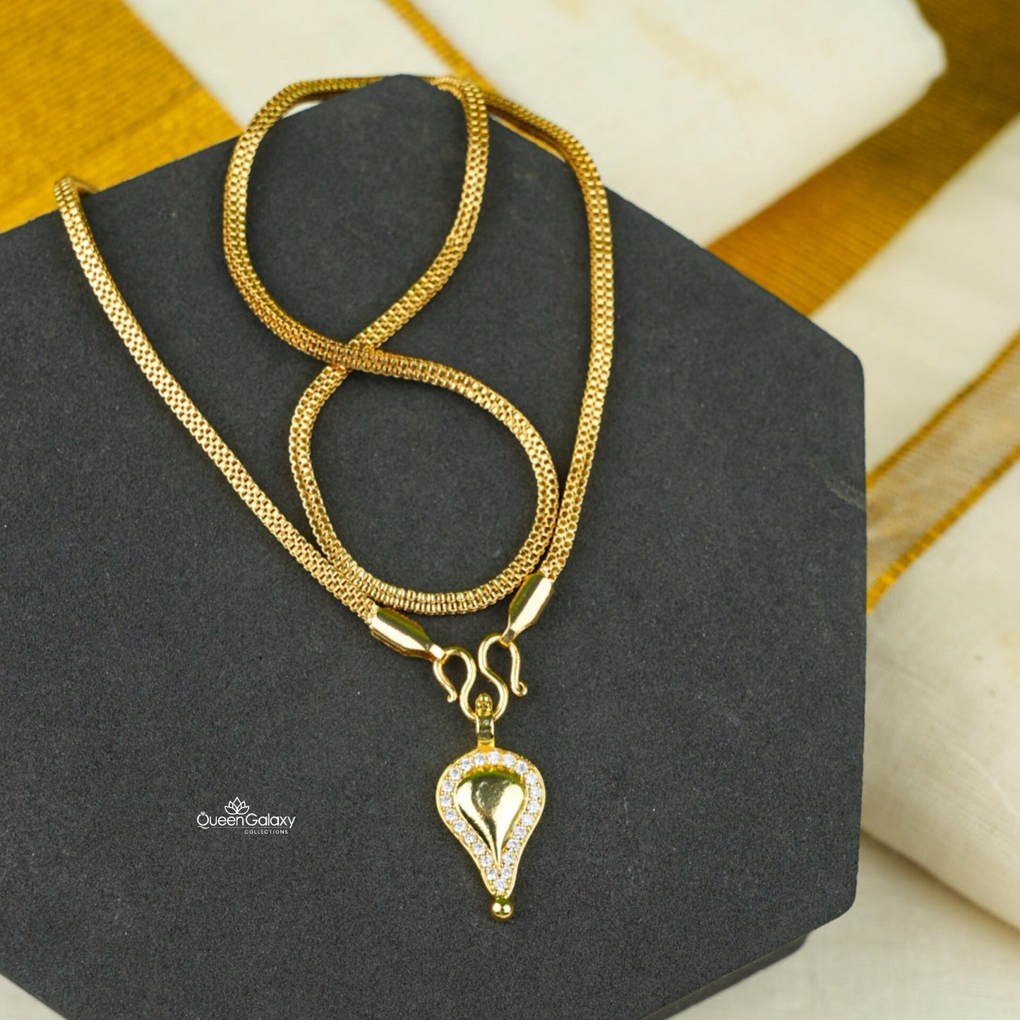 Goldplated Chain With Thali