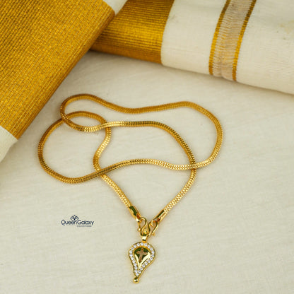Goldplated Chain With Thali