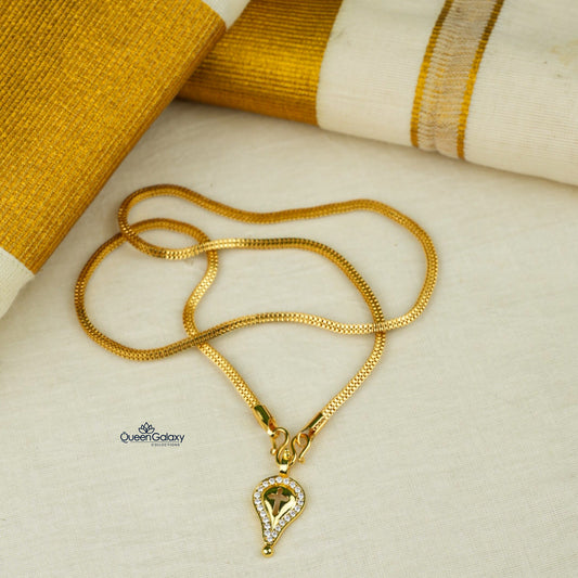 Goldplated Chain With Thali