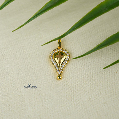 Goldplated AD Stone Thali