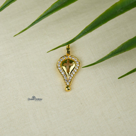 Goldplated AD Stone Thali