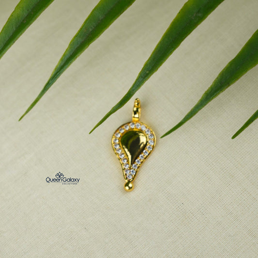 Goldplated AD Stone Thali