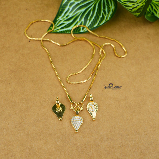 Goldplated Chain with Thali
