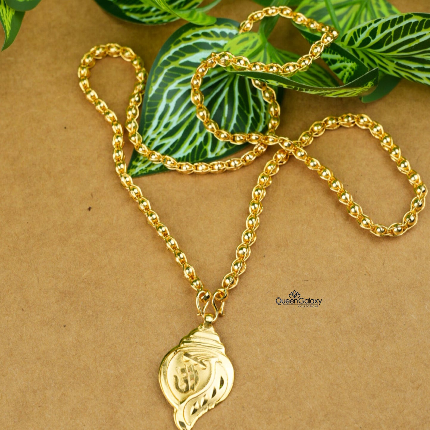 Goldplated Chain With Thali