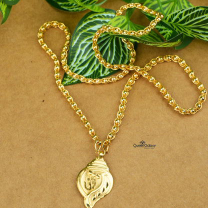 Goldplated Chain With Thali