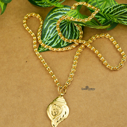 Goldplated Chain With Thali