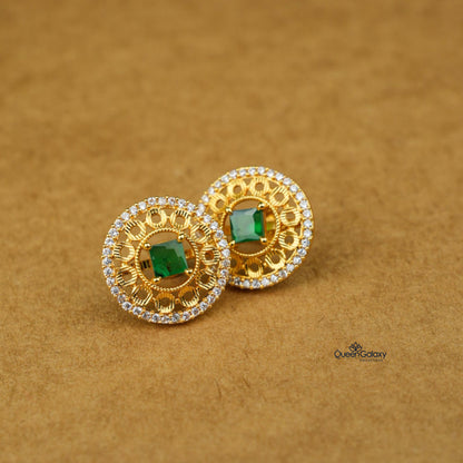 Goldplated AD Stone Stud