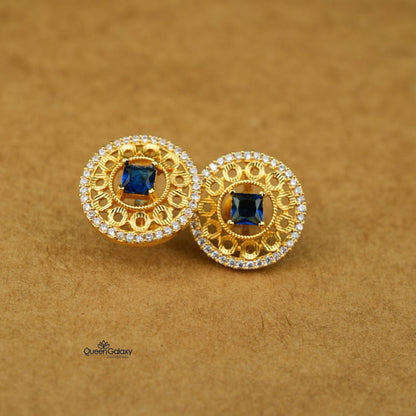Goldplated AD Stone Stud
