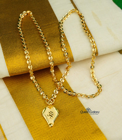 Goldplated Chain With Thali
