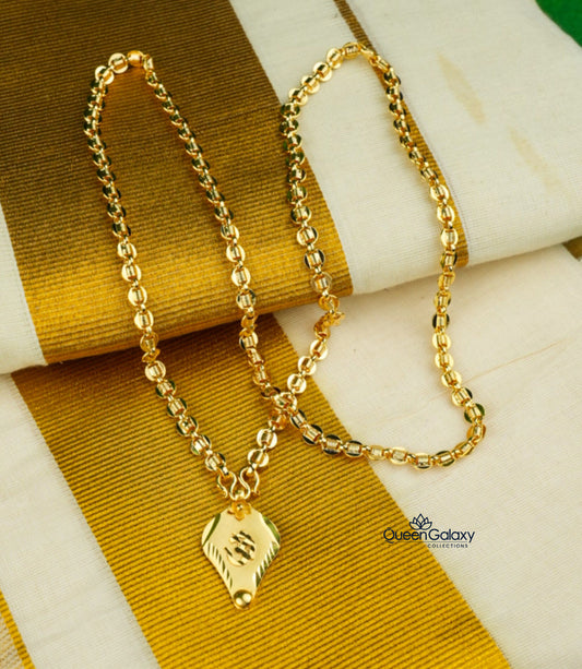 Goldplated Chain With Thali