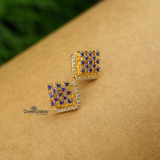 Goldplated AD Stone Stud