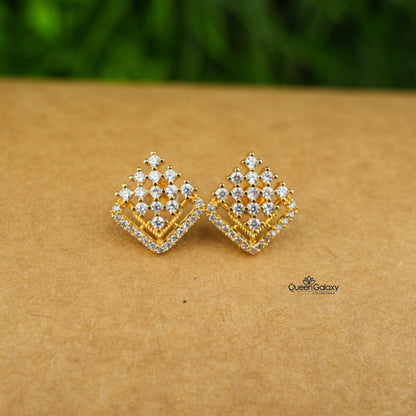 Goldplated AD Stone Stud