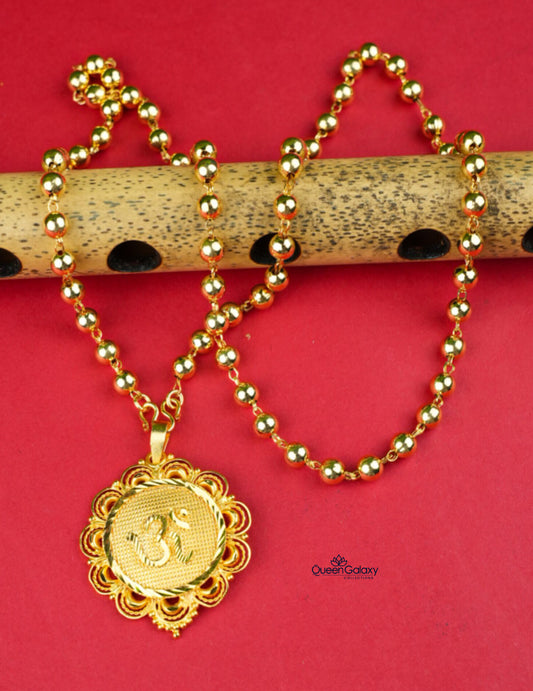 Goldplated Manimala With Pendant