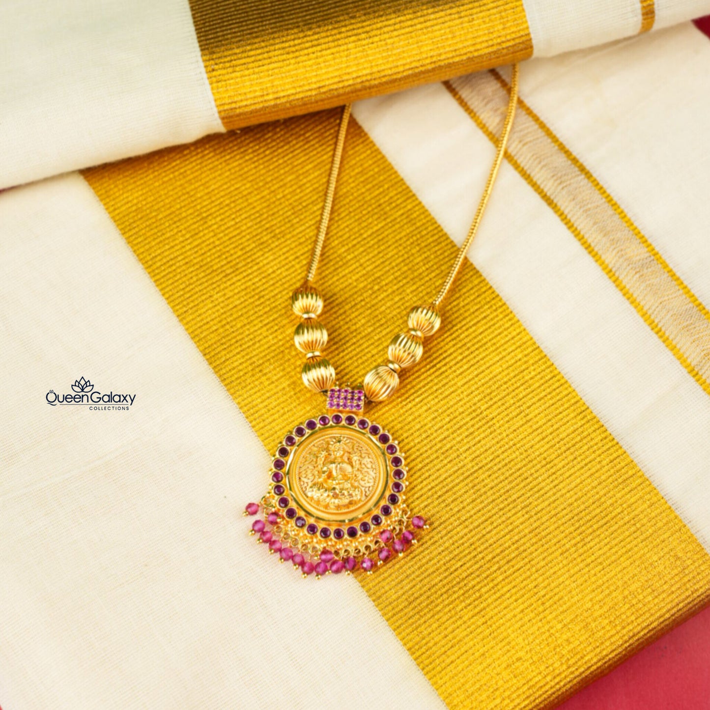 Goldplated Lakshmi Devi Necklace