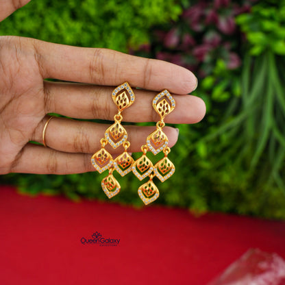 Goldplated AD Stone Earrings