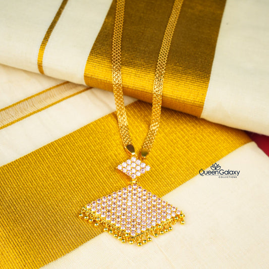 Goldplated AD Stone Necklace