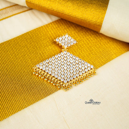 Goldplated AD Stone Necklace