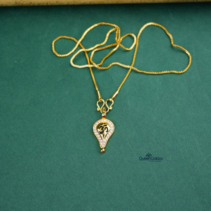 Goldplated Chain With Thali