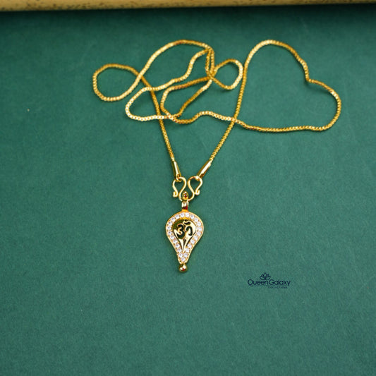 Goldplated Chain With Thali