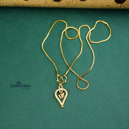 Goldplated Chain With Thali