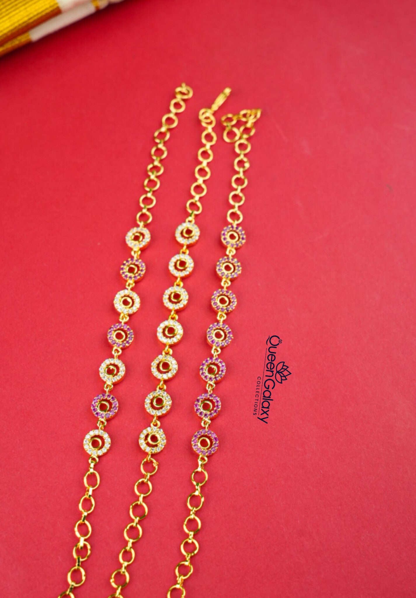 Goldplated AD Stone Bracelet