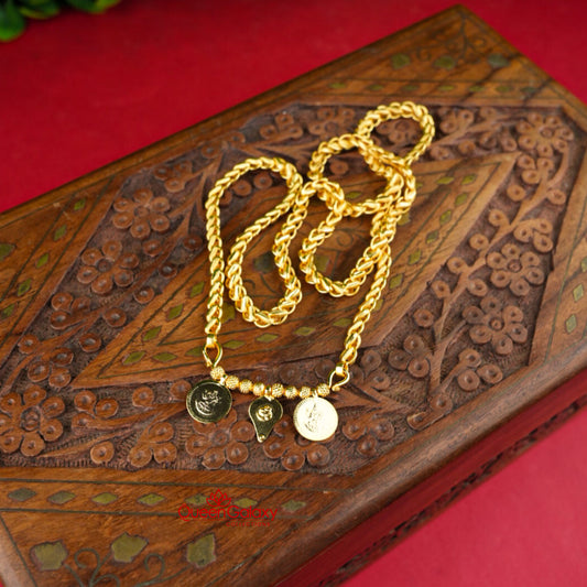 Goldplated Chain With Thali