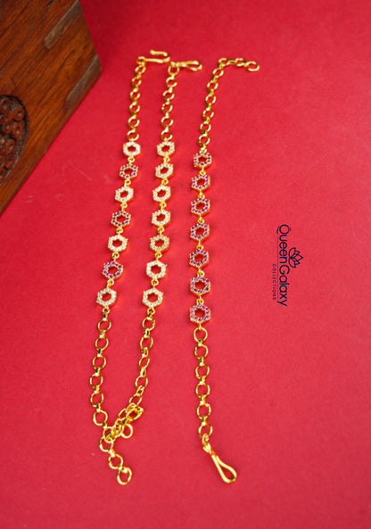 Goldplated AD Stone Bracelet