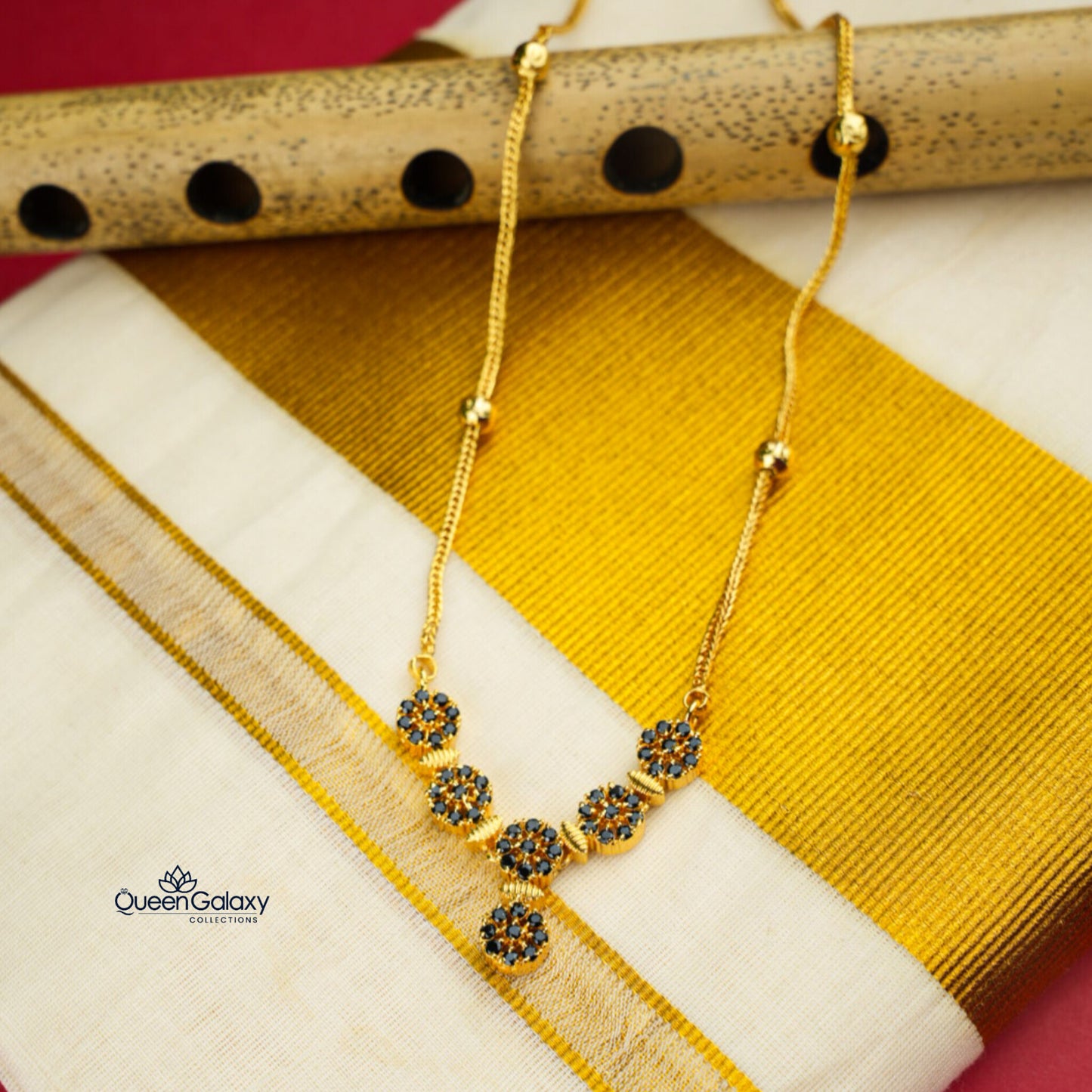 Goldplated AD Stone Necklace