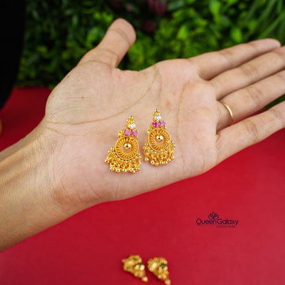 Goldplated AD Stone Stud