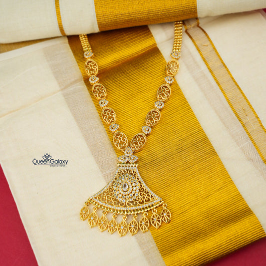 Goldplated AD Stone Necklace