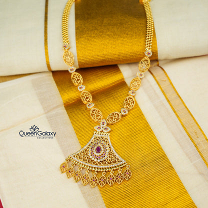 Goldplated AD Stone Necklace