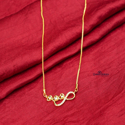 Goldplated AD Stone Necklace