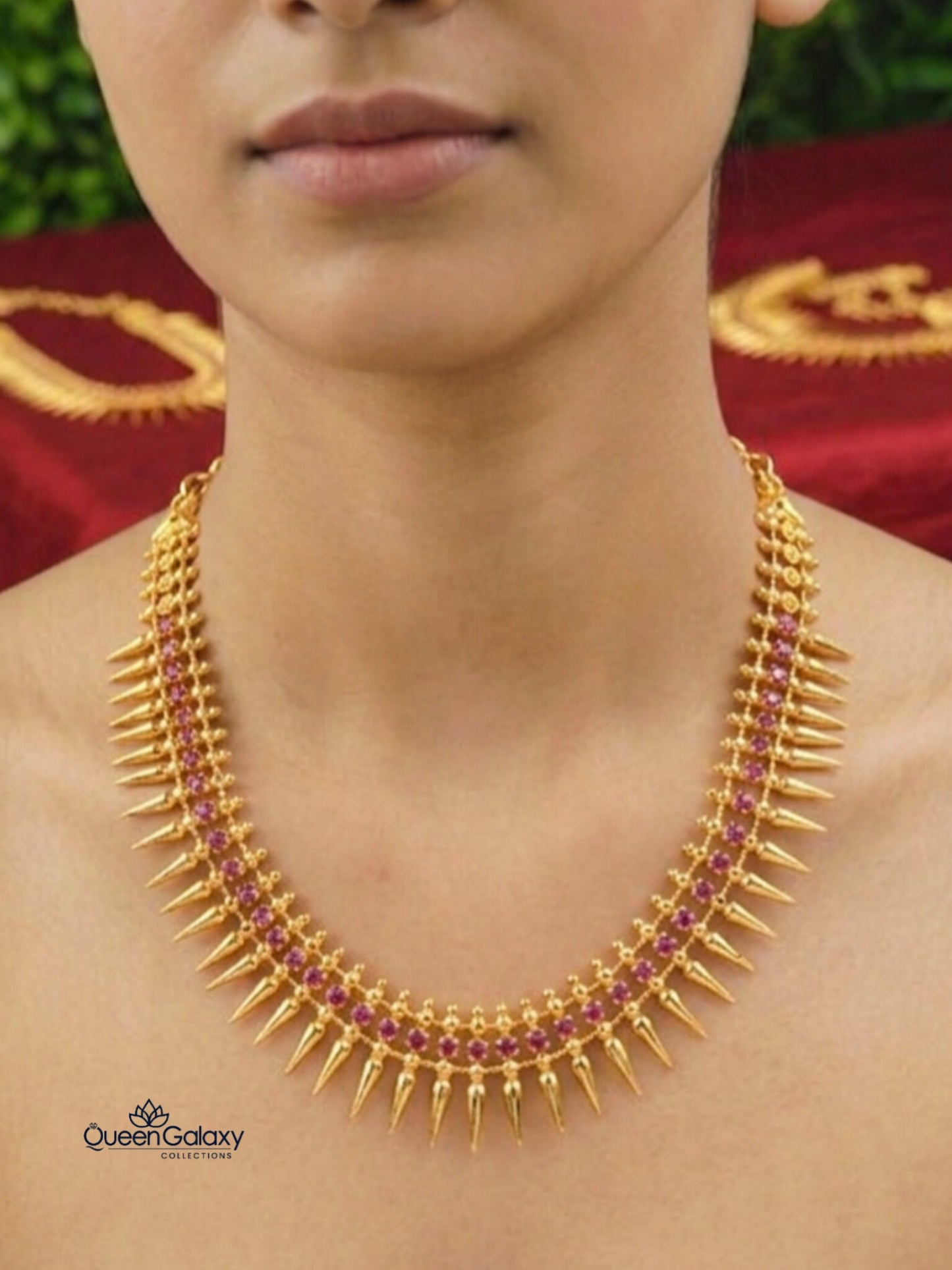 Goldplated AD Stone Necklacec