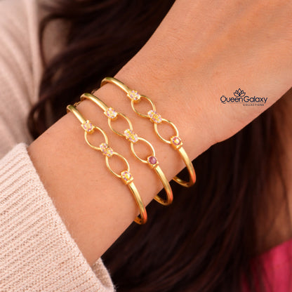 Goldplated Lock Bangle