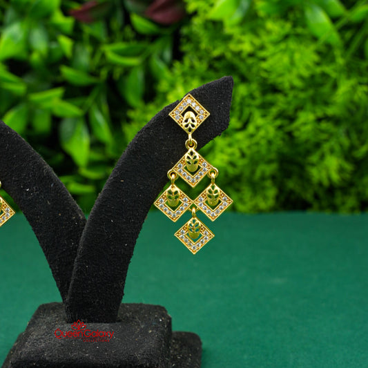 Goldplated AD Stone Earrings