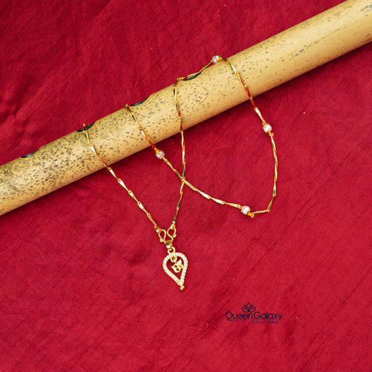 Gold Plated Chain With Thali