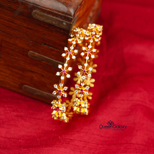 Gold Plated AD Stone Bangle