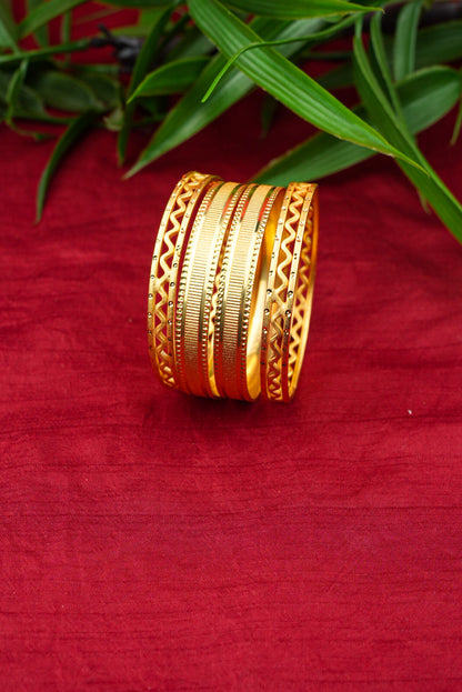 Gold Plated Bangle Combo